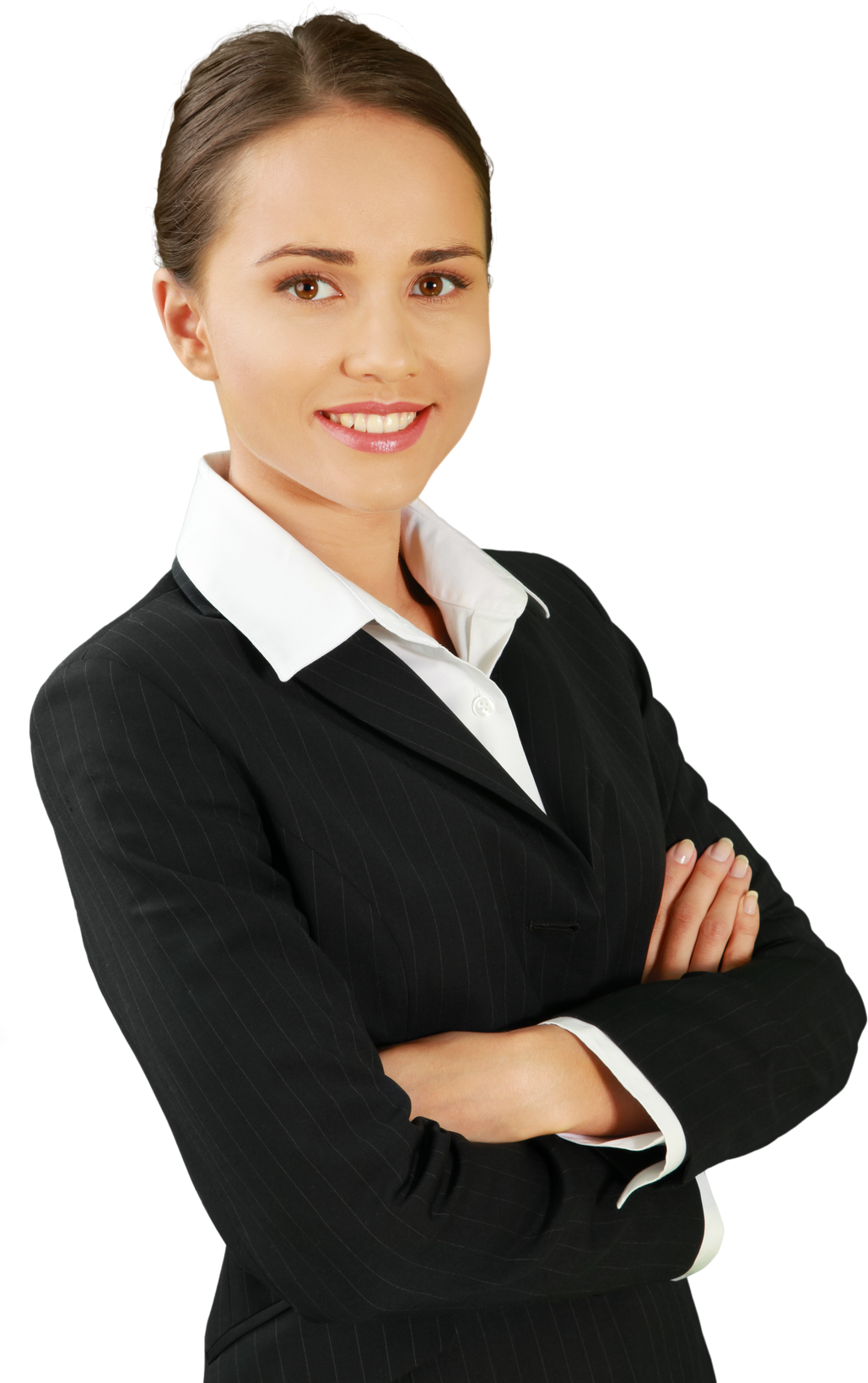 Business Woman with Arms Folded - Isolated